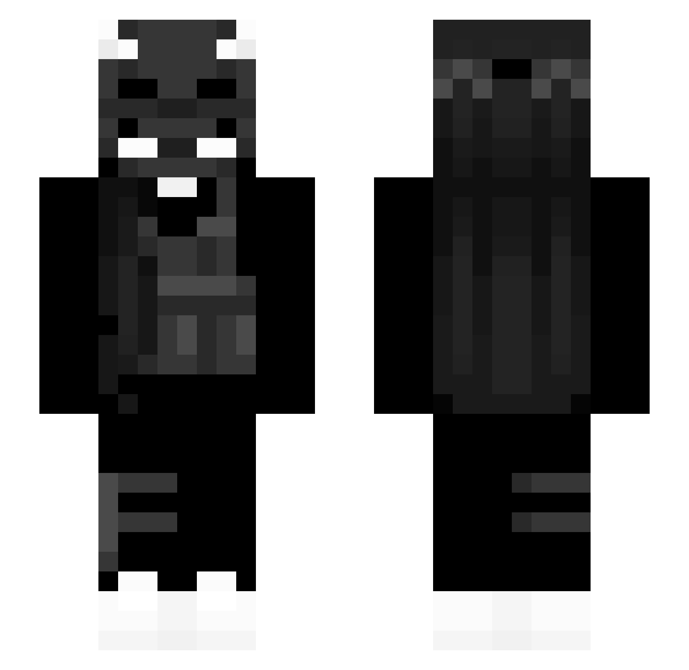 _TheCode Minecraft skin, front and back view