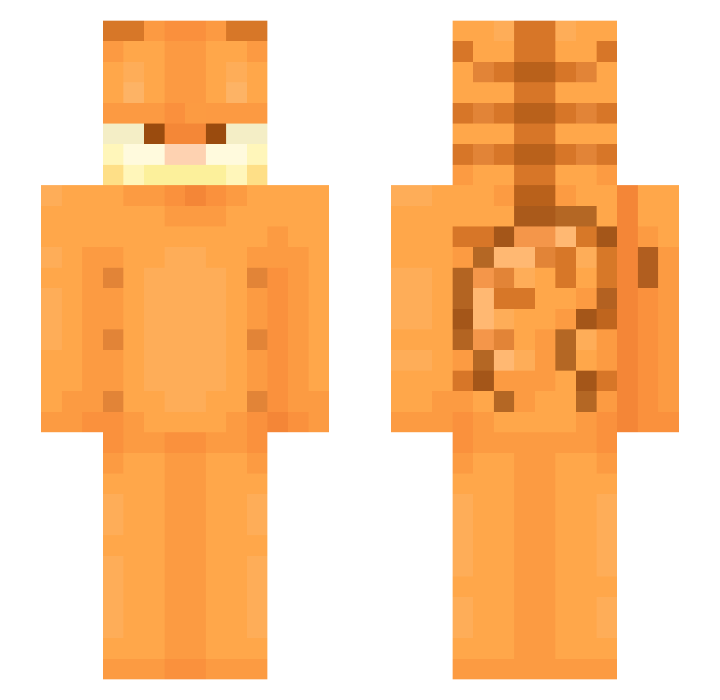 RidderSpacer Minecraft skin, front and back view