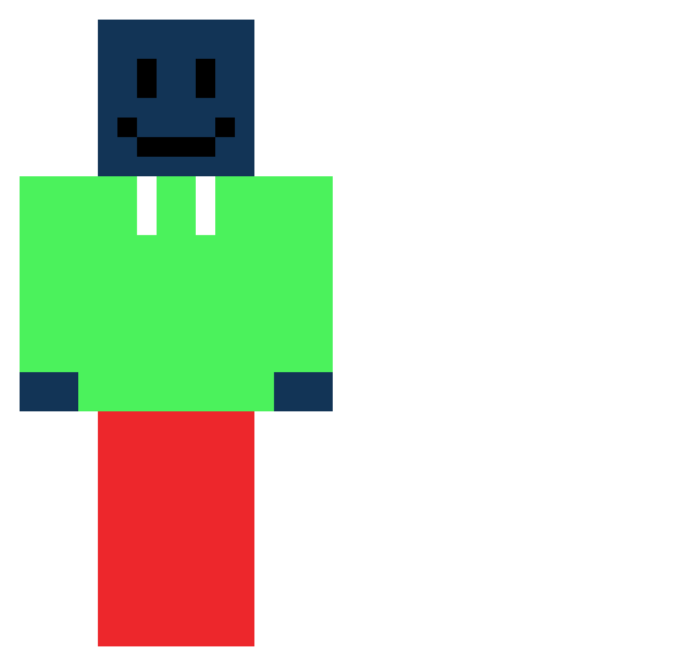 Krzyszt0f0 Minecraft skin, front and back view