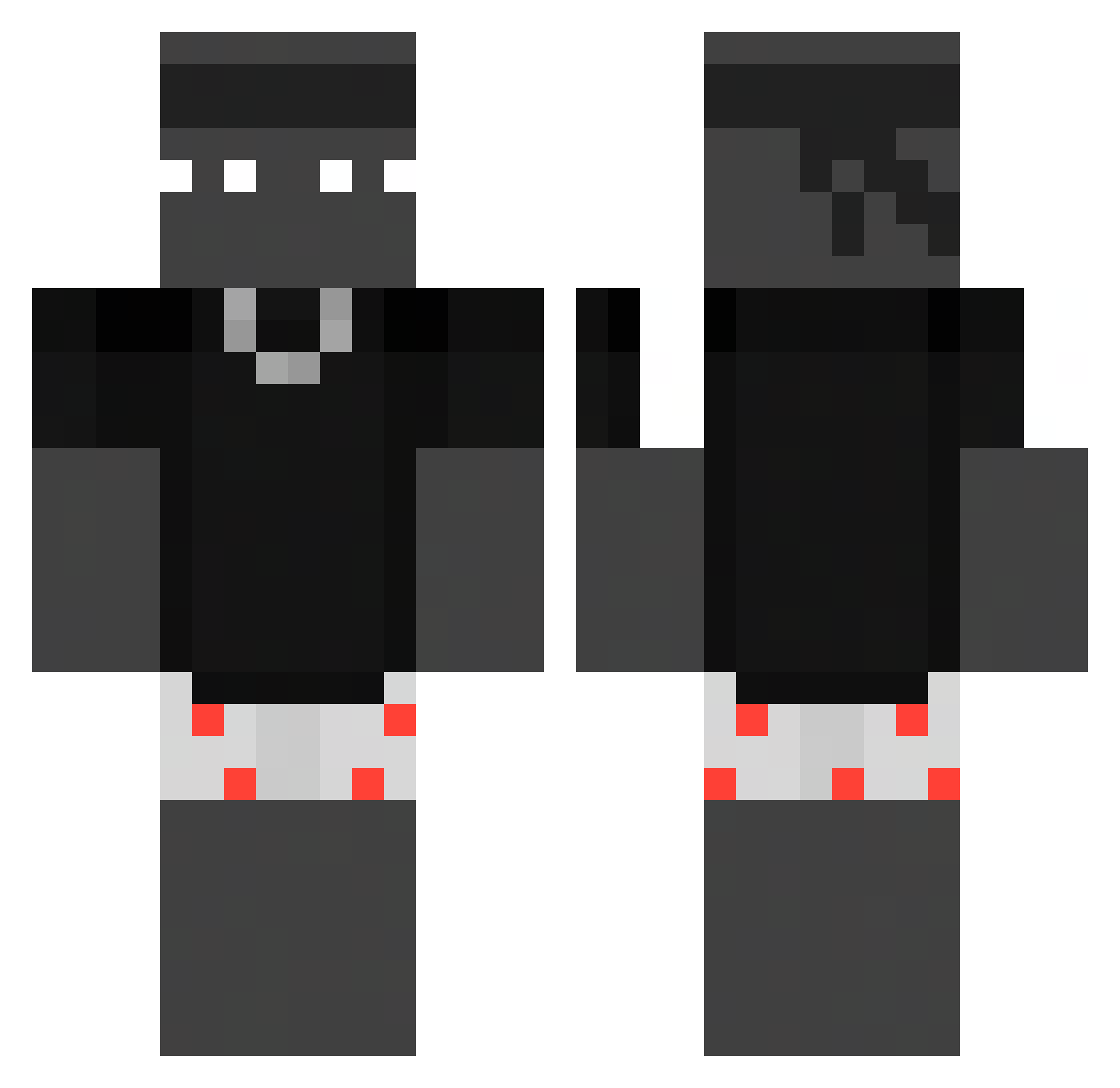 zyw0plot Minecraft skin, front and back view