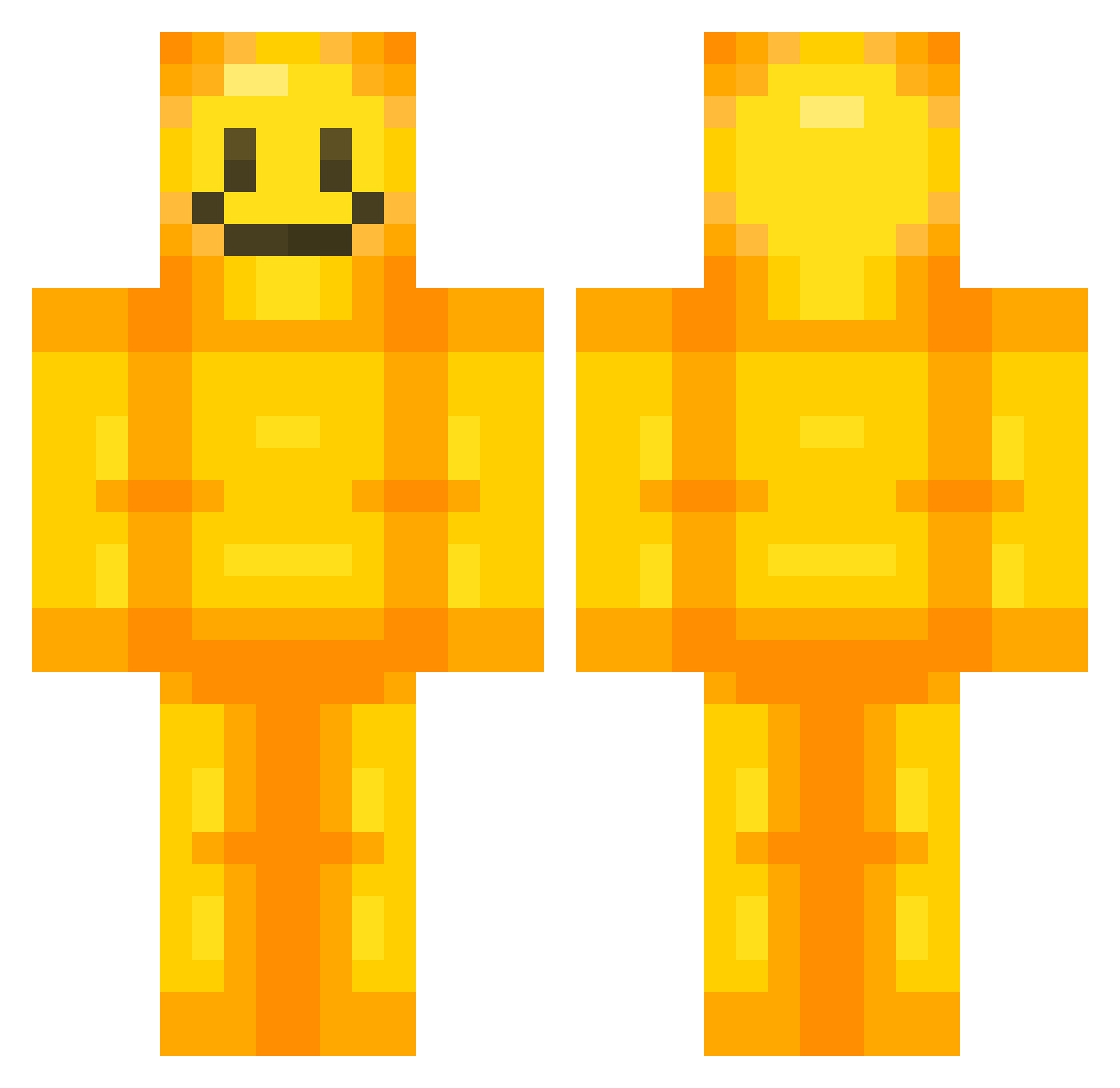 Adam2016 Minecraft skin, front and back view