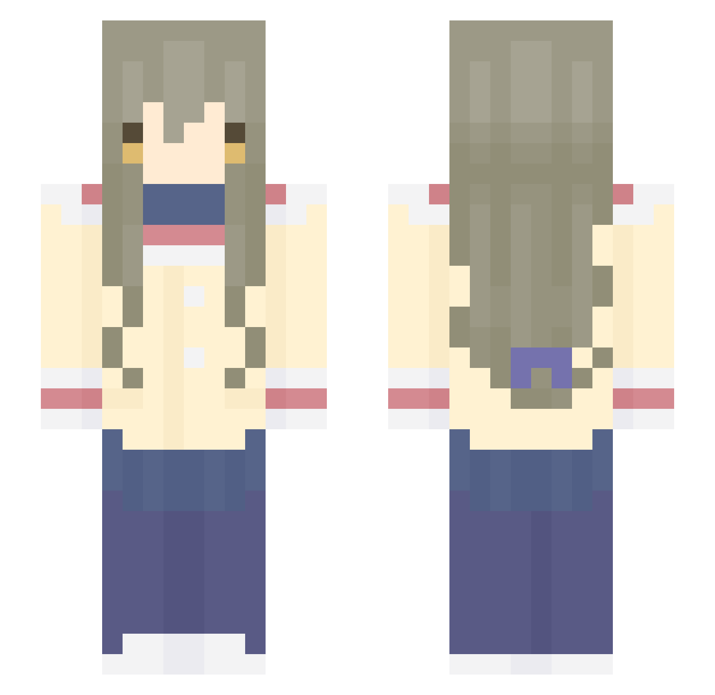Rangoonihilism Minecraft skin, front and back view
