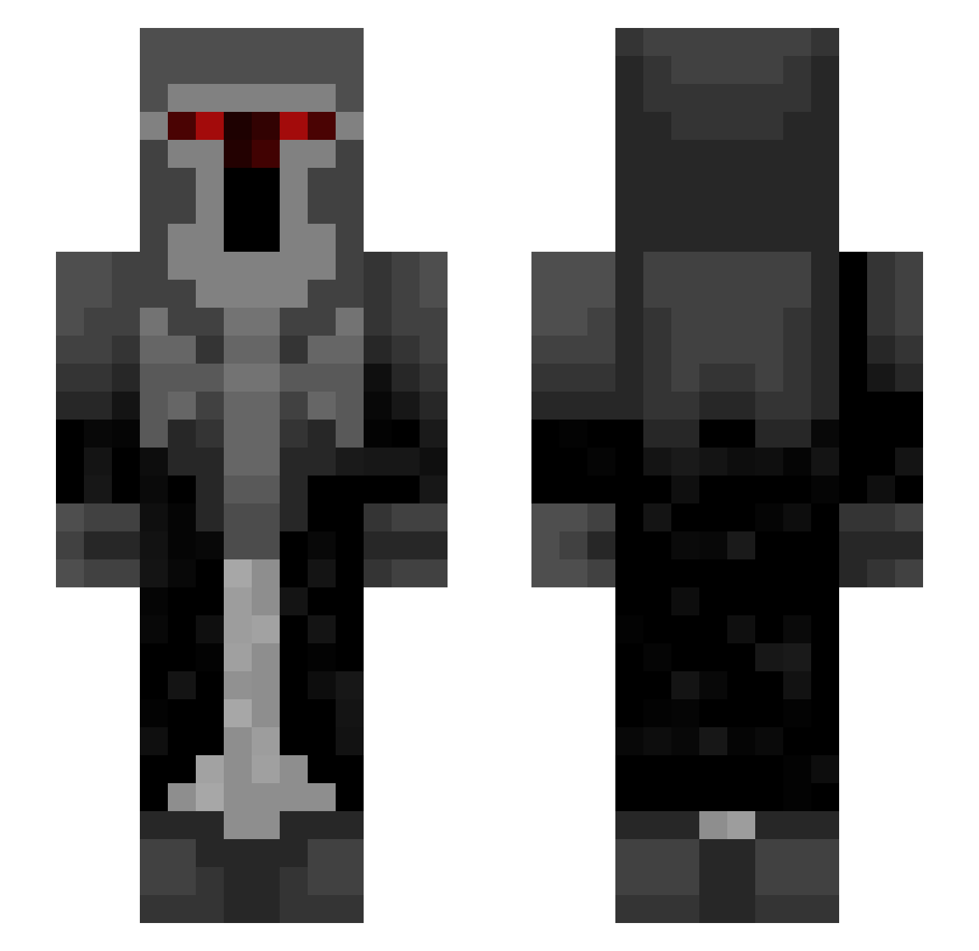 LinhDuskbevUwU Minecraft skin, front and back view