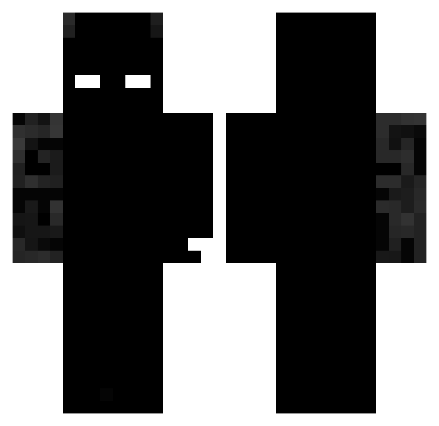 Ekkomiczny Minecraft skin, front and back view