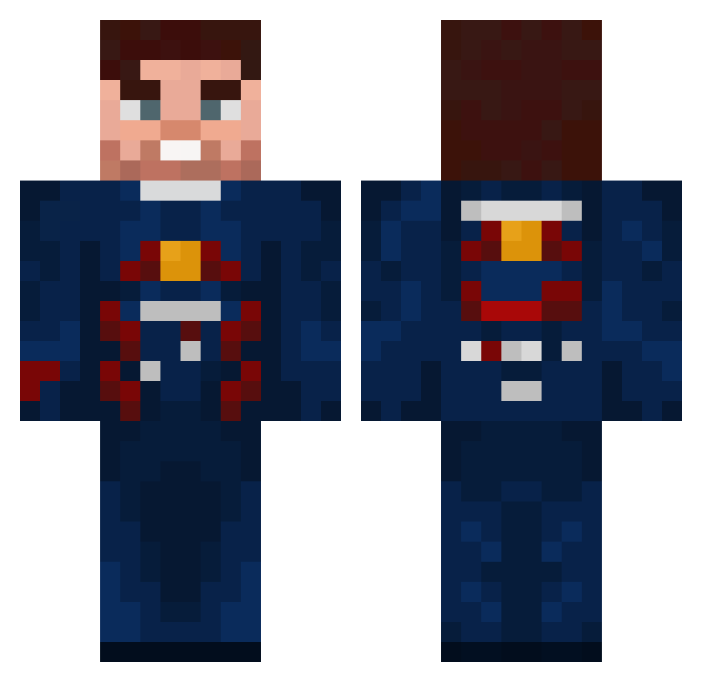 davidcz12 Minecraft skin, front and back view