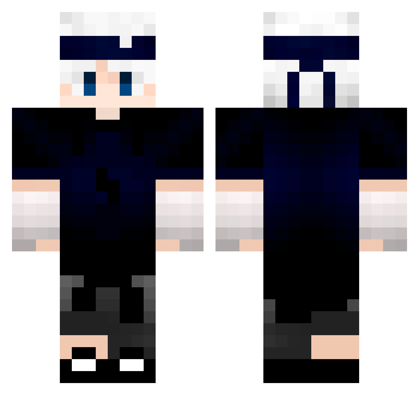 SIGARO200 Minecraft skin, front and back view