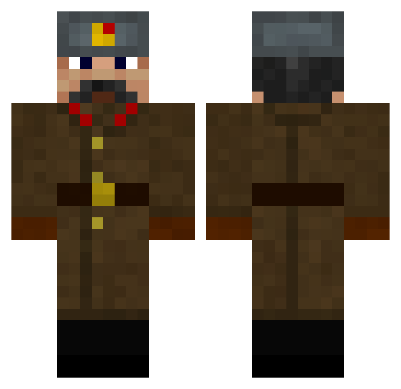 DORIAN06 Minecraft skin, front and back view