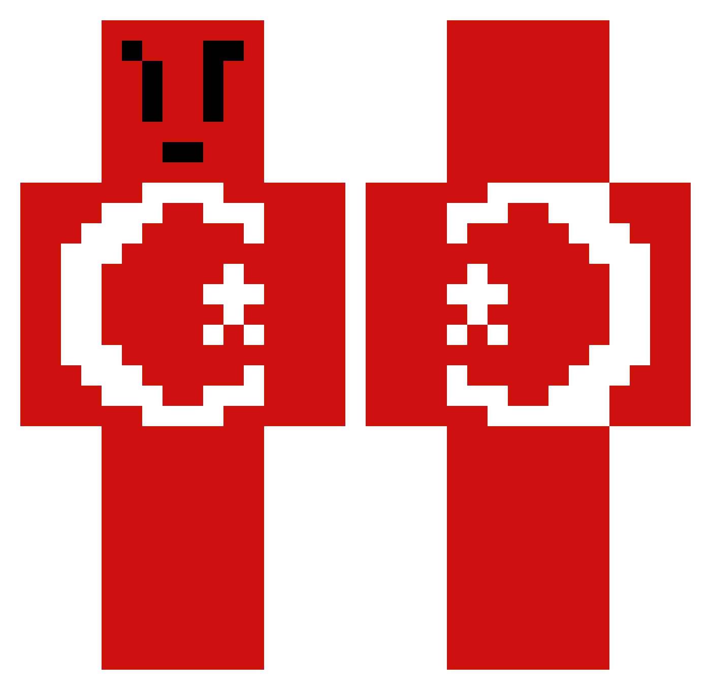 zHasatakeKxff Minecraft skin, front and back view