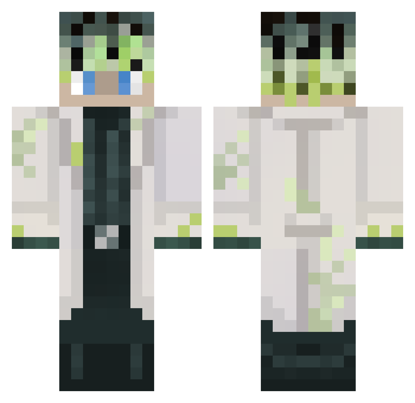 olciafasolciaa Minecraft skin, front and back view