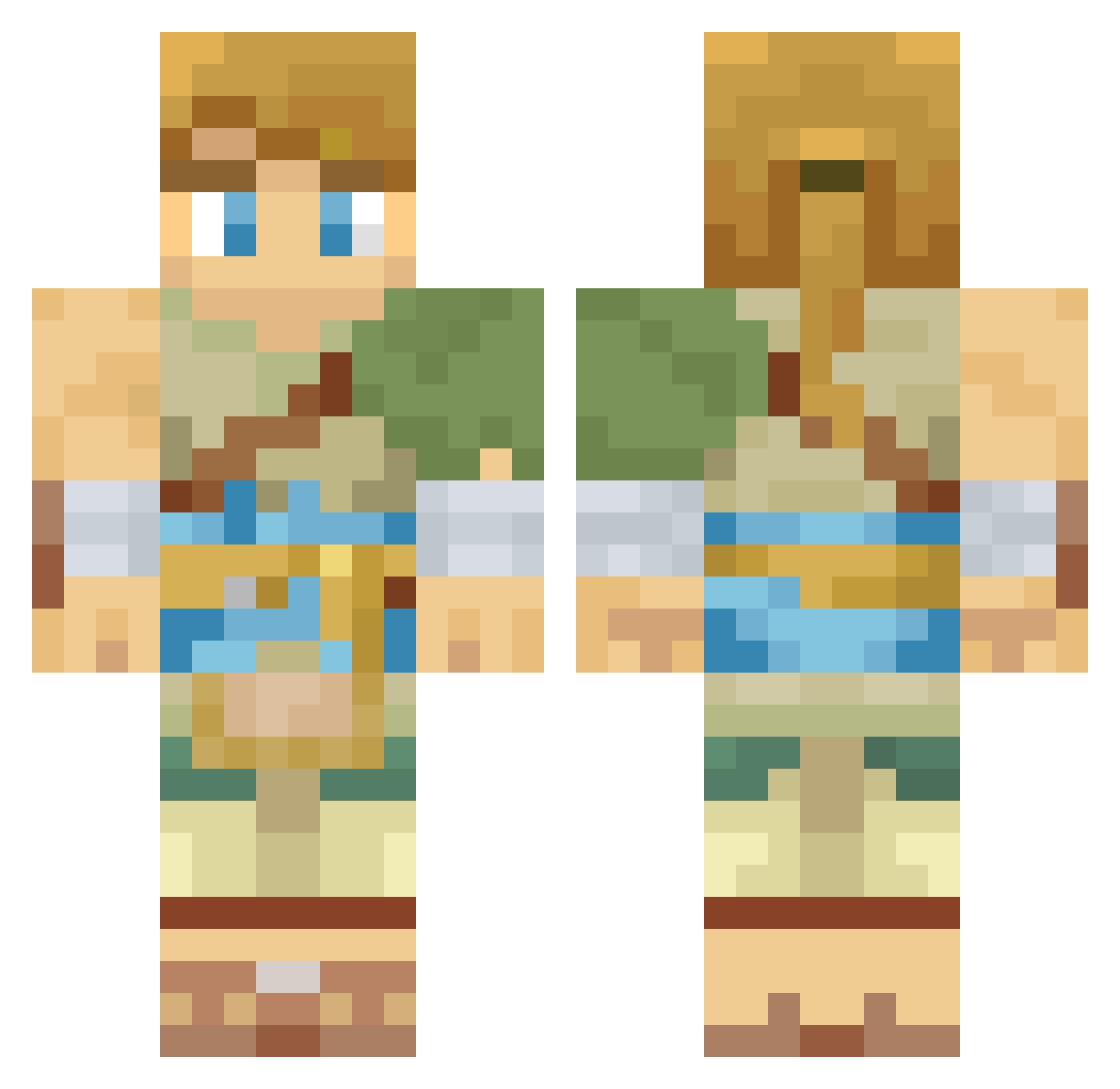 Schattenmann33 Minecraft skin, front and back view