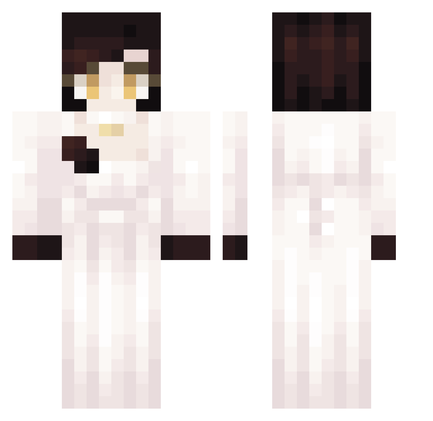 Jakey_Rush Minecraft skin, front and back view