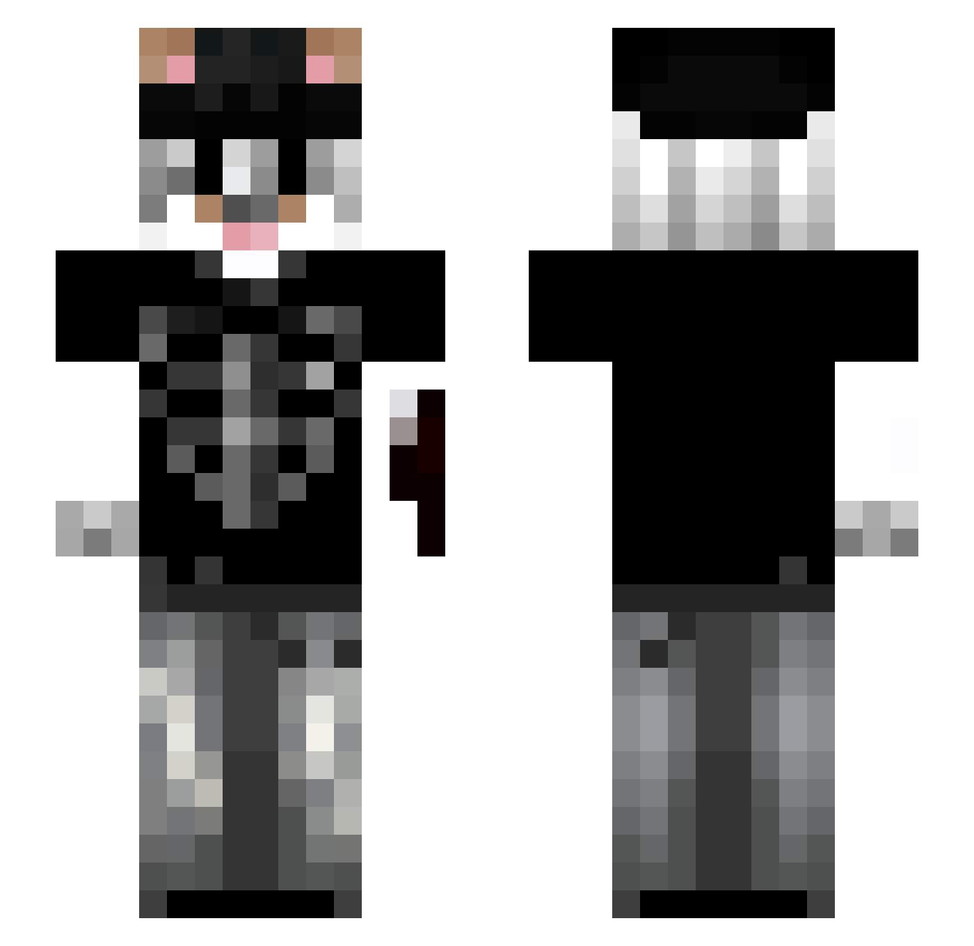 LilVampx_69 Minecraft skin, front and back view