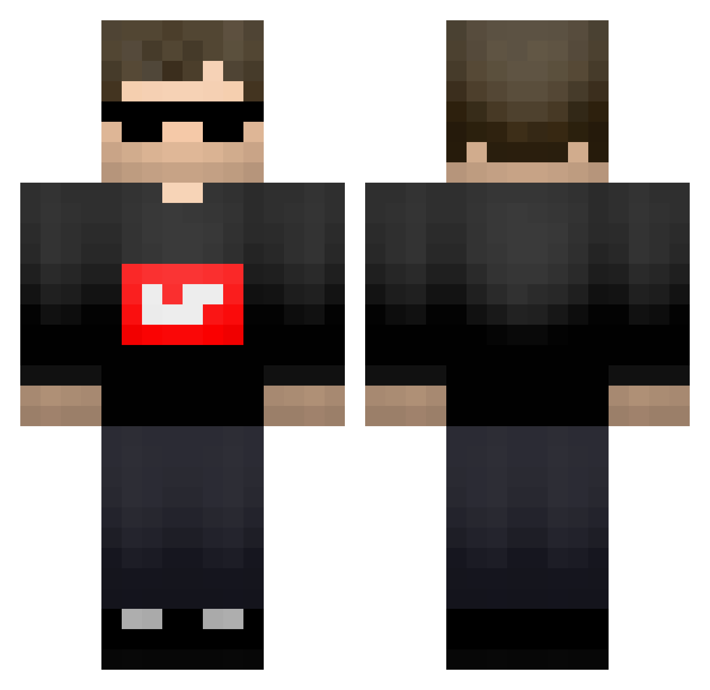 ___stay Minecraft skin, front and back view
