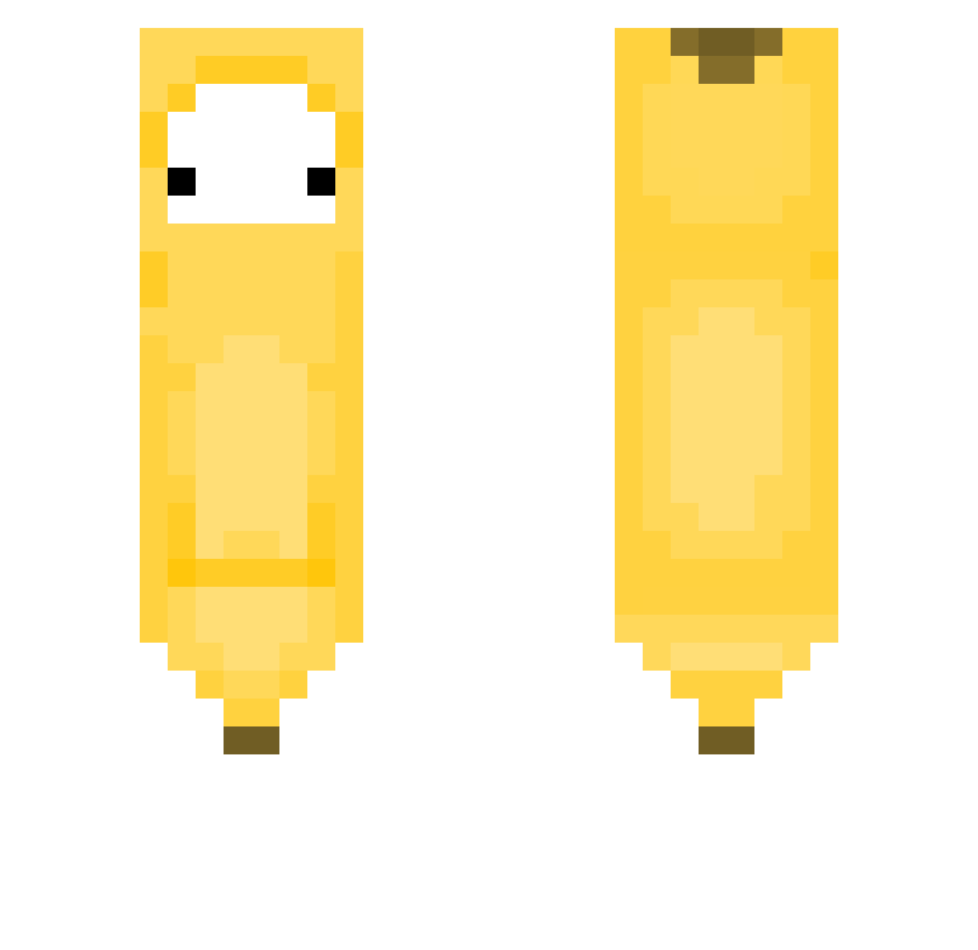 DeathbyLupin Minecraft skin, front and back view