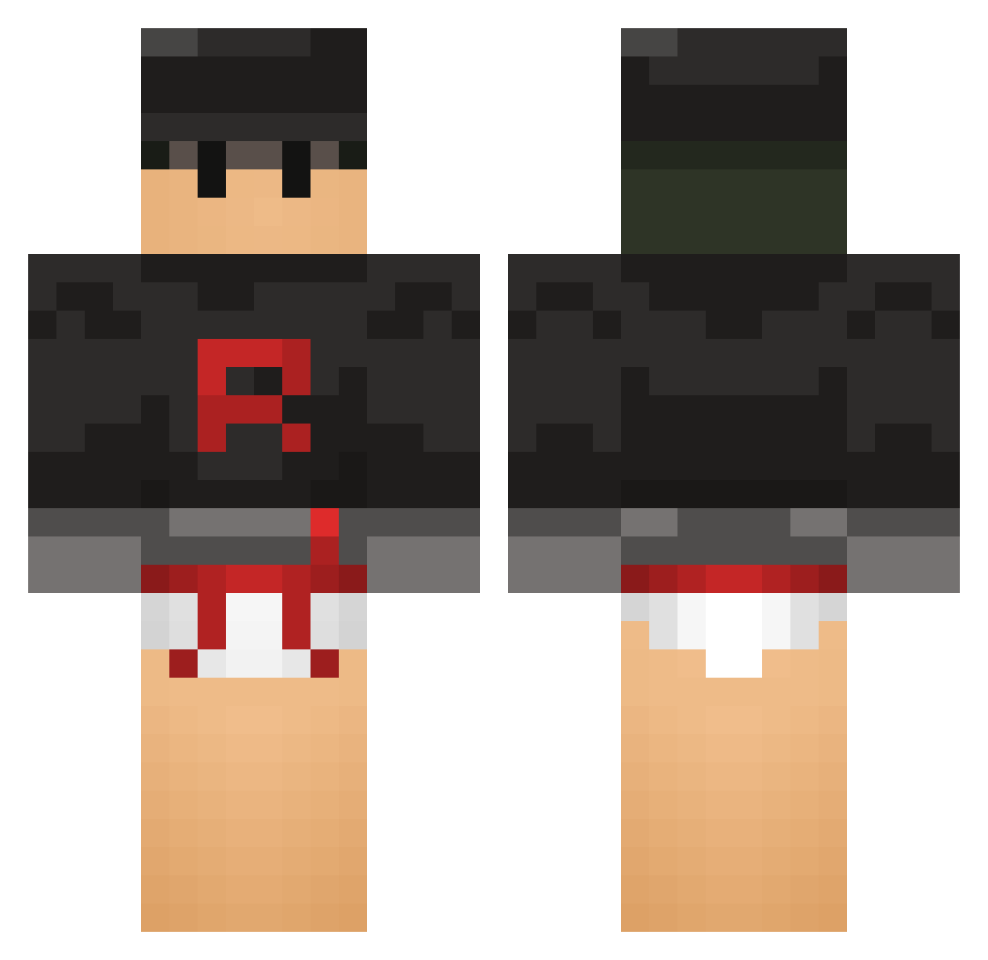 lavardinheiro Minecraft skin, front and back view