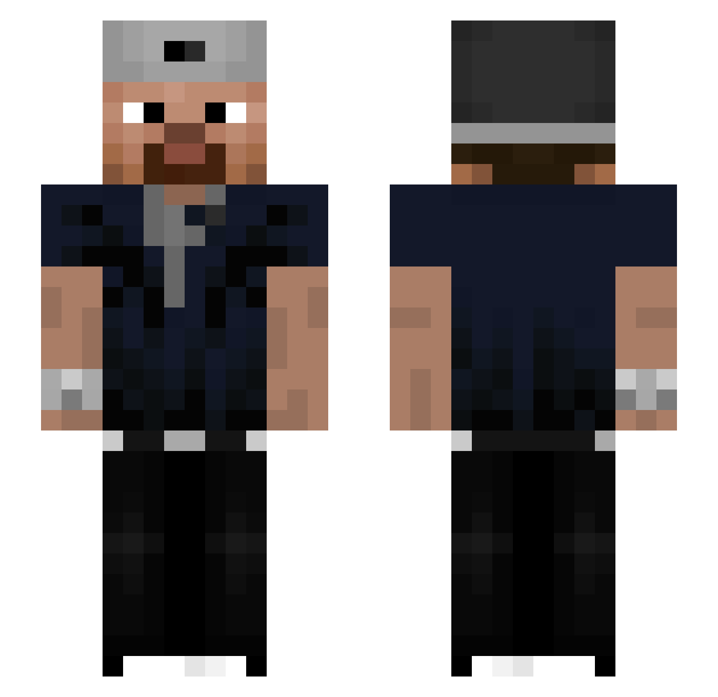 bl1ndstrip_ Minecraft skin, front and back view