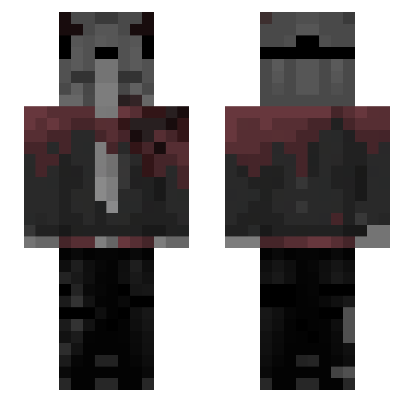 Sosocisse_ Minecraft skin, front and back view