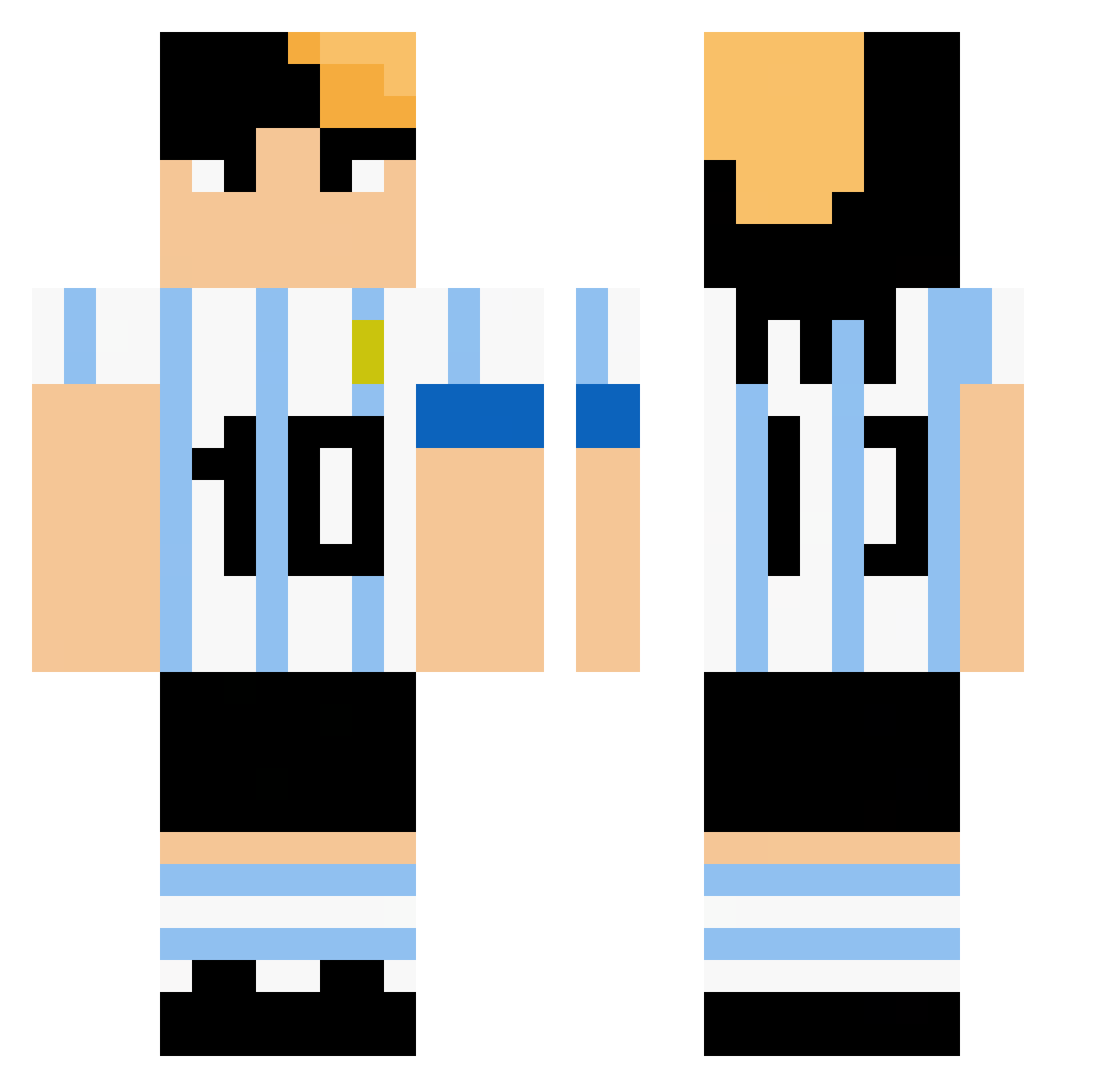 iKevin_45 Minecraft skin, front and back view