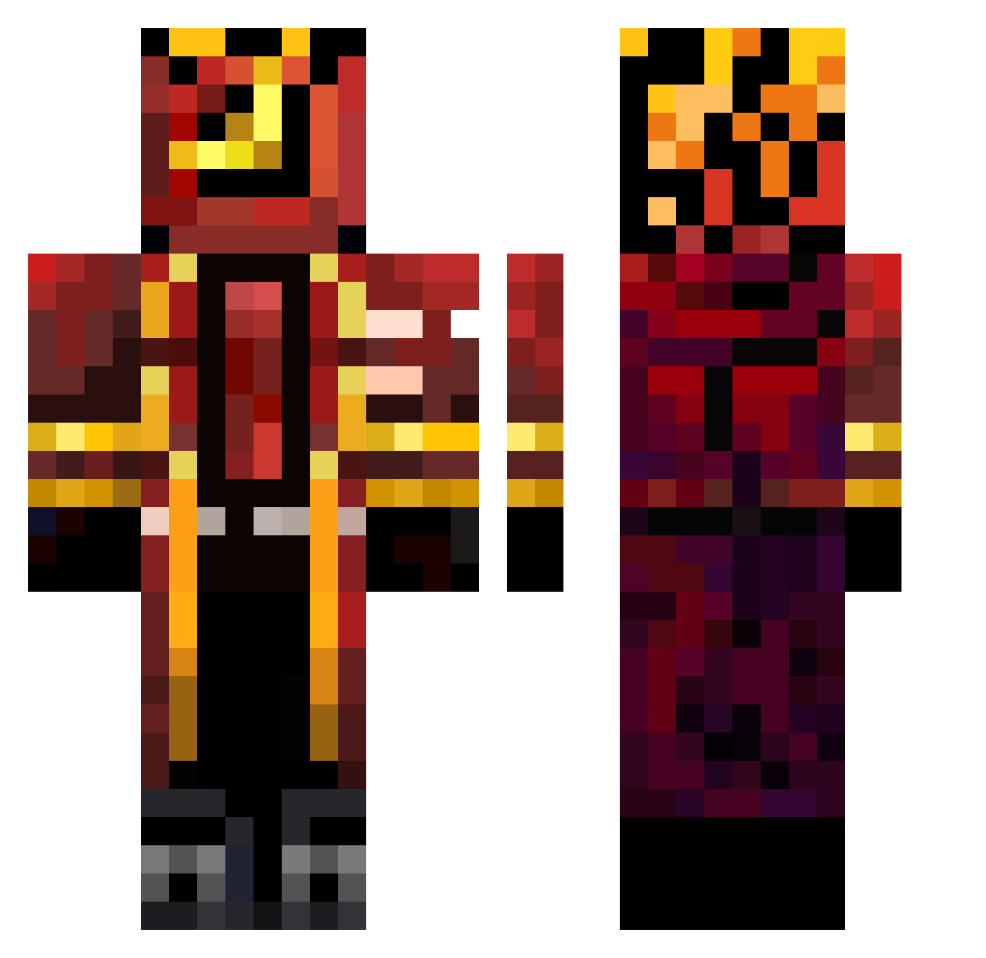 polishguy143 Minecraft skin, front and back view