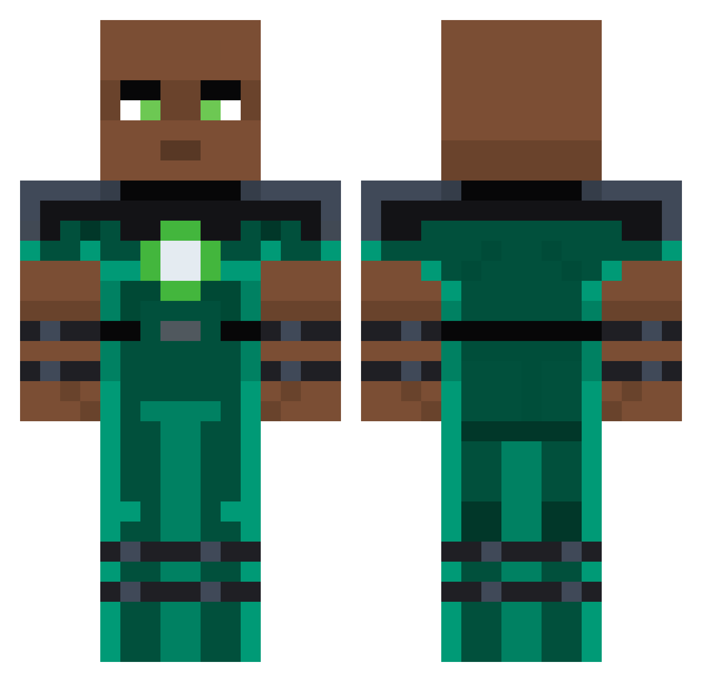 tiffaneisthename Minecraft skin, front and back view