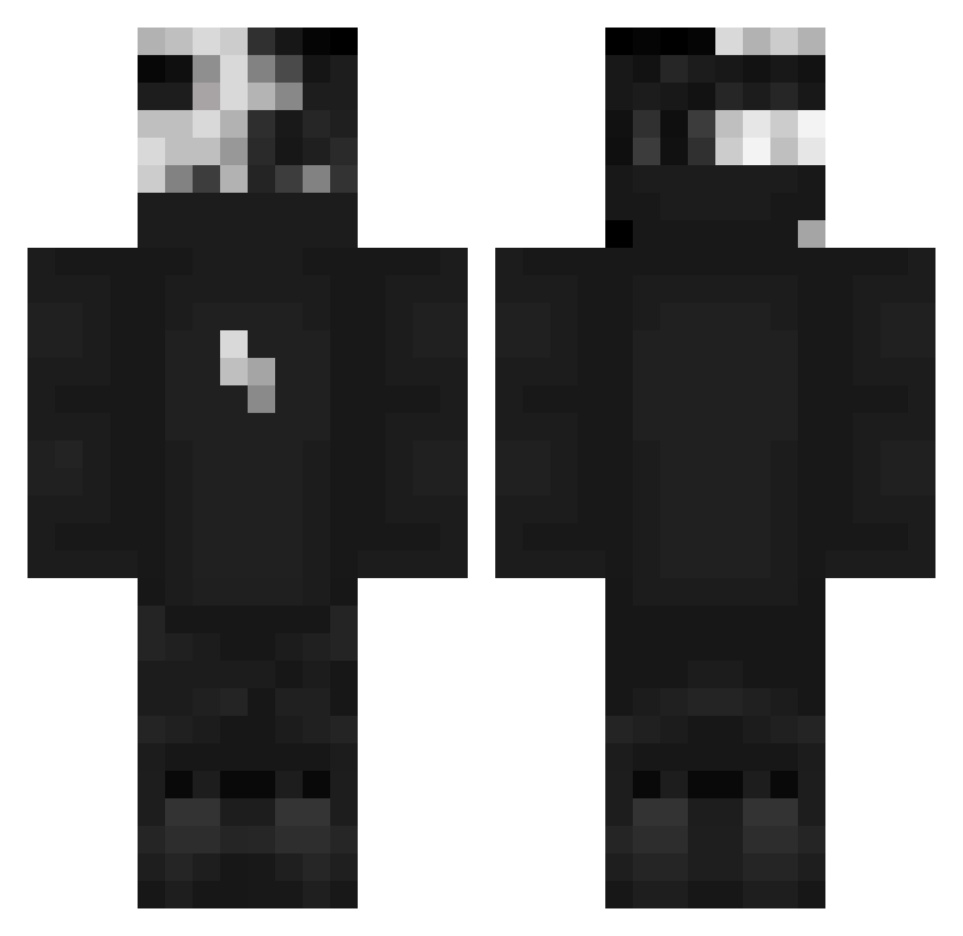 SosiWorld Minecraft skin, front and back view