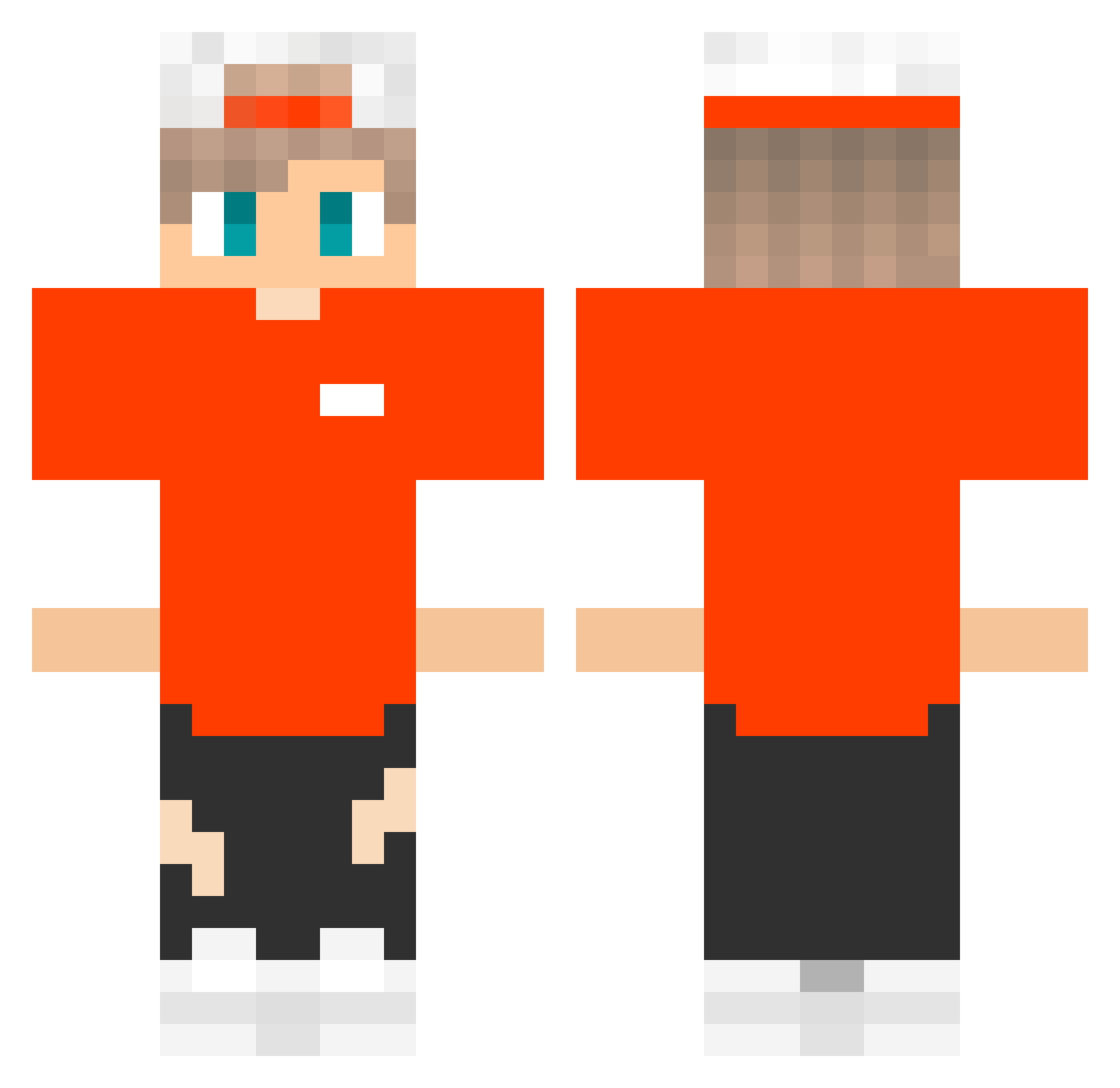 _DarkLight_PL Minecraft skin, front and back view