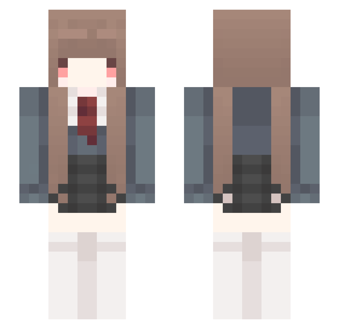 vsyo Minecraft skin, front and back view