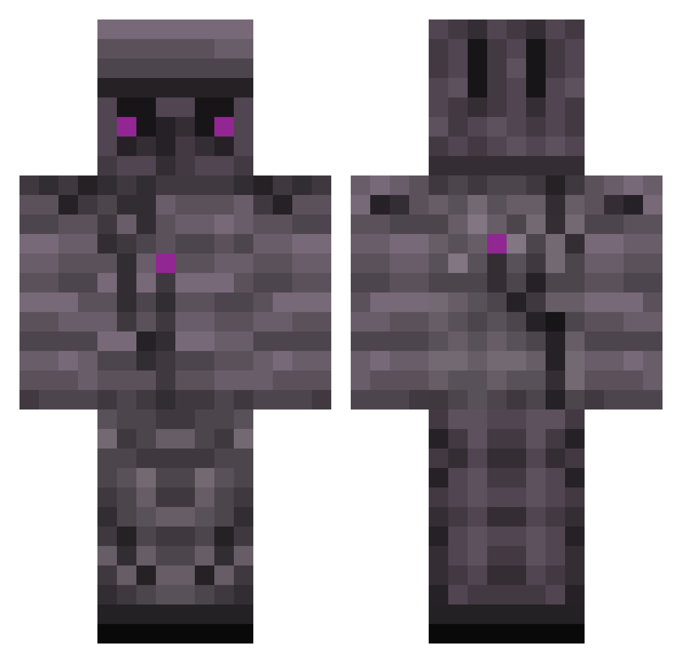 Choripancet Minecraft skin, front and back view