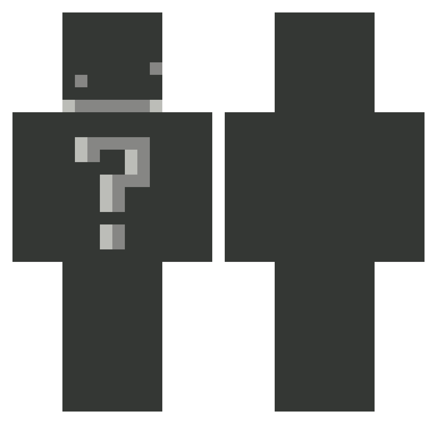 saturn5365 Minecraft skin, front and back view