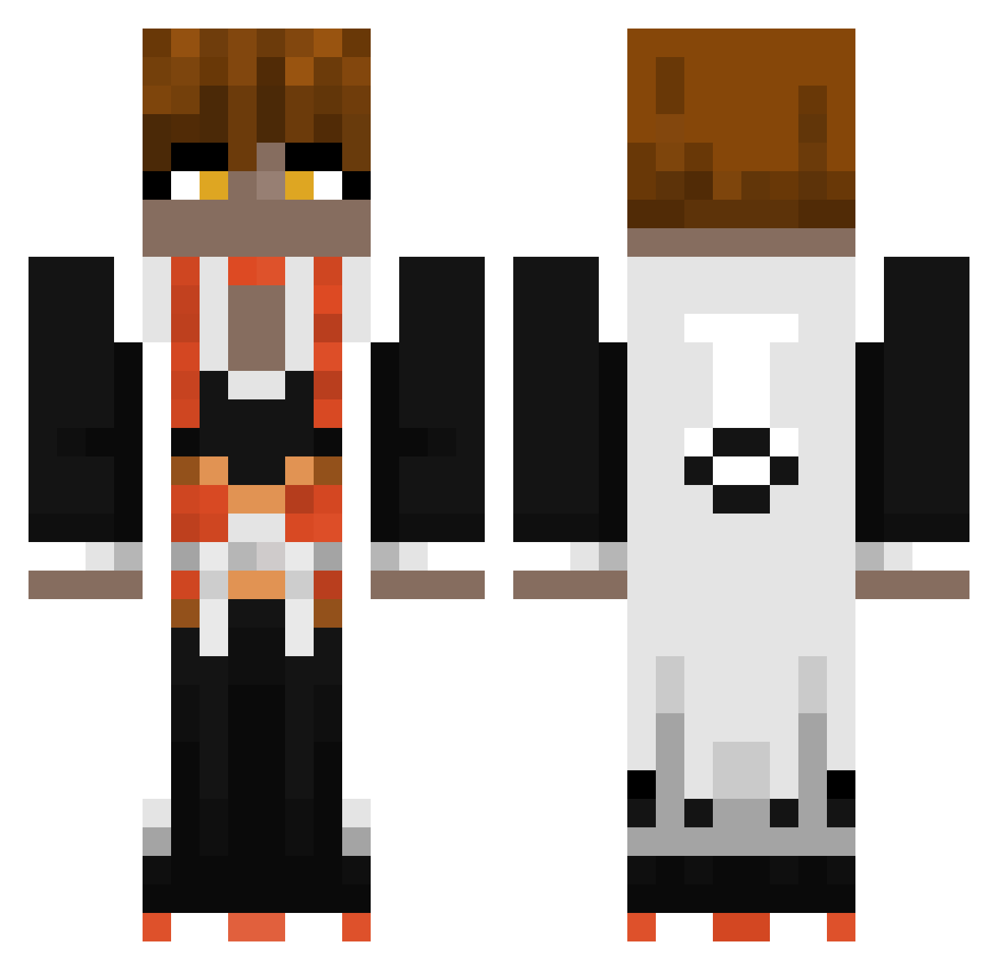 MK_EXO Minecraft skin, front and back view