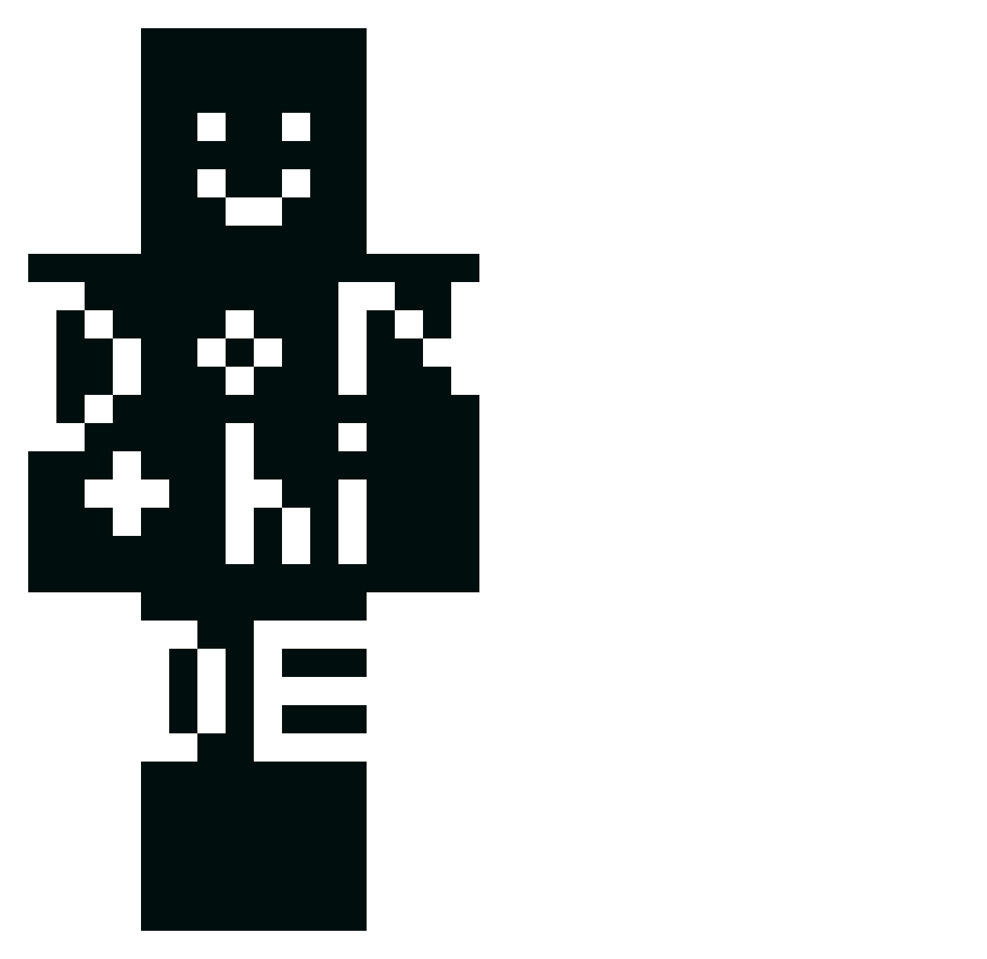 iDaiy Minecraft skin, front and back view