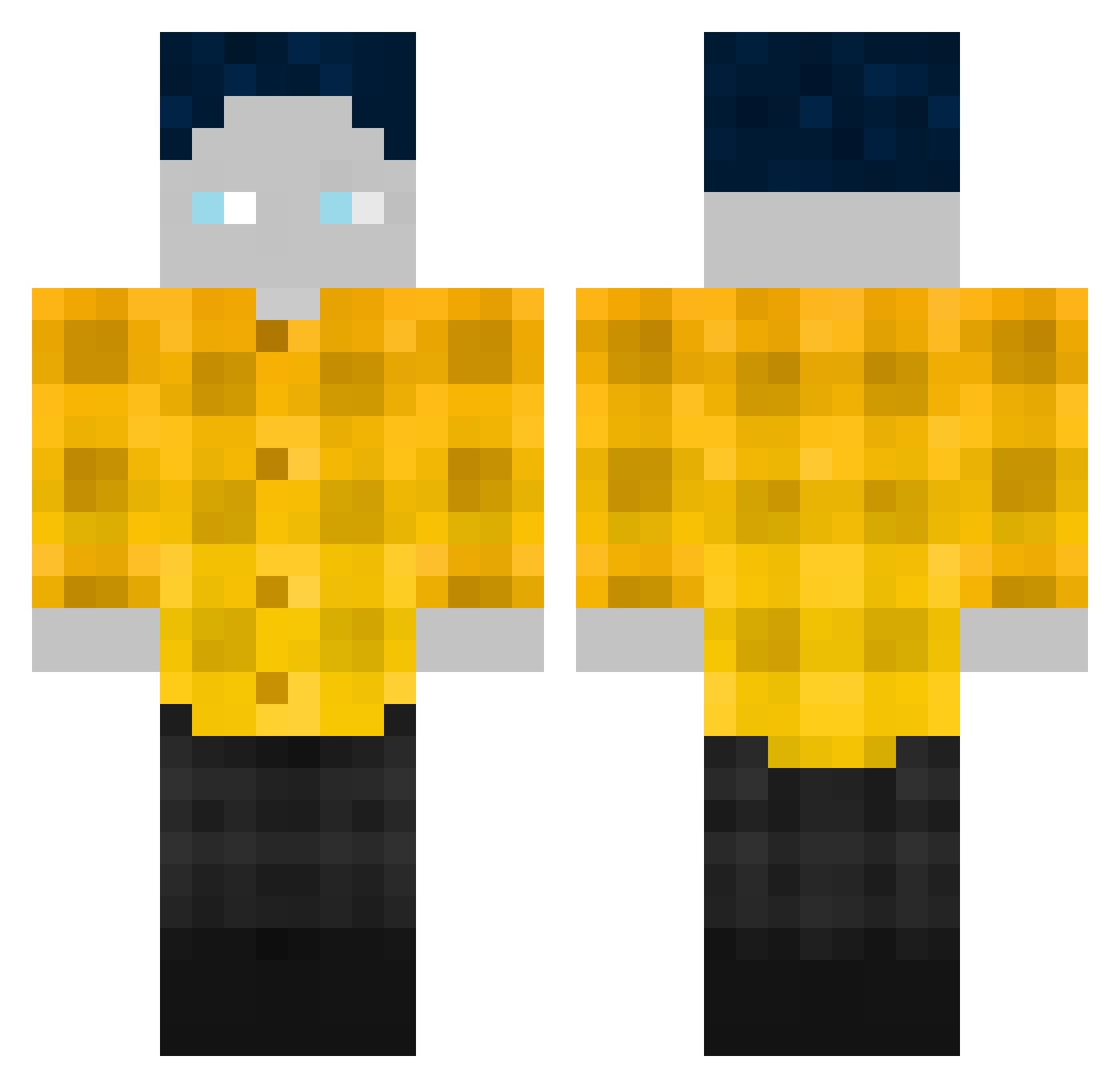 WristyLocket910 Minecraft skin, front and back view