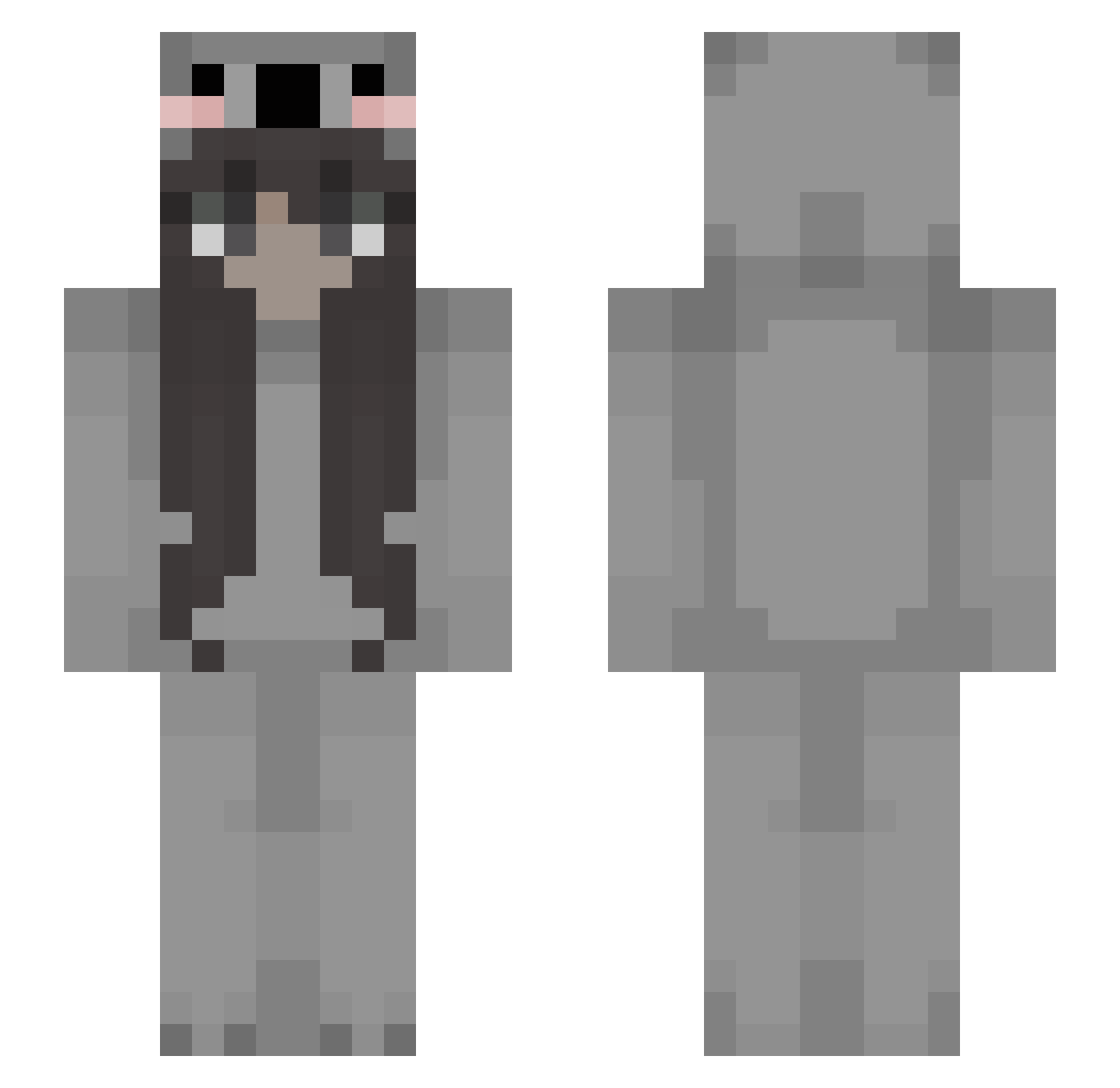C0ral__ Minecraft skin, front and back view