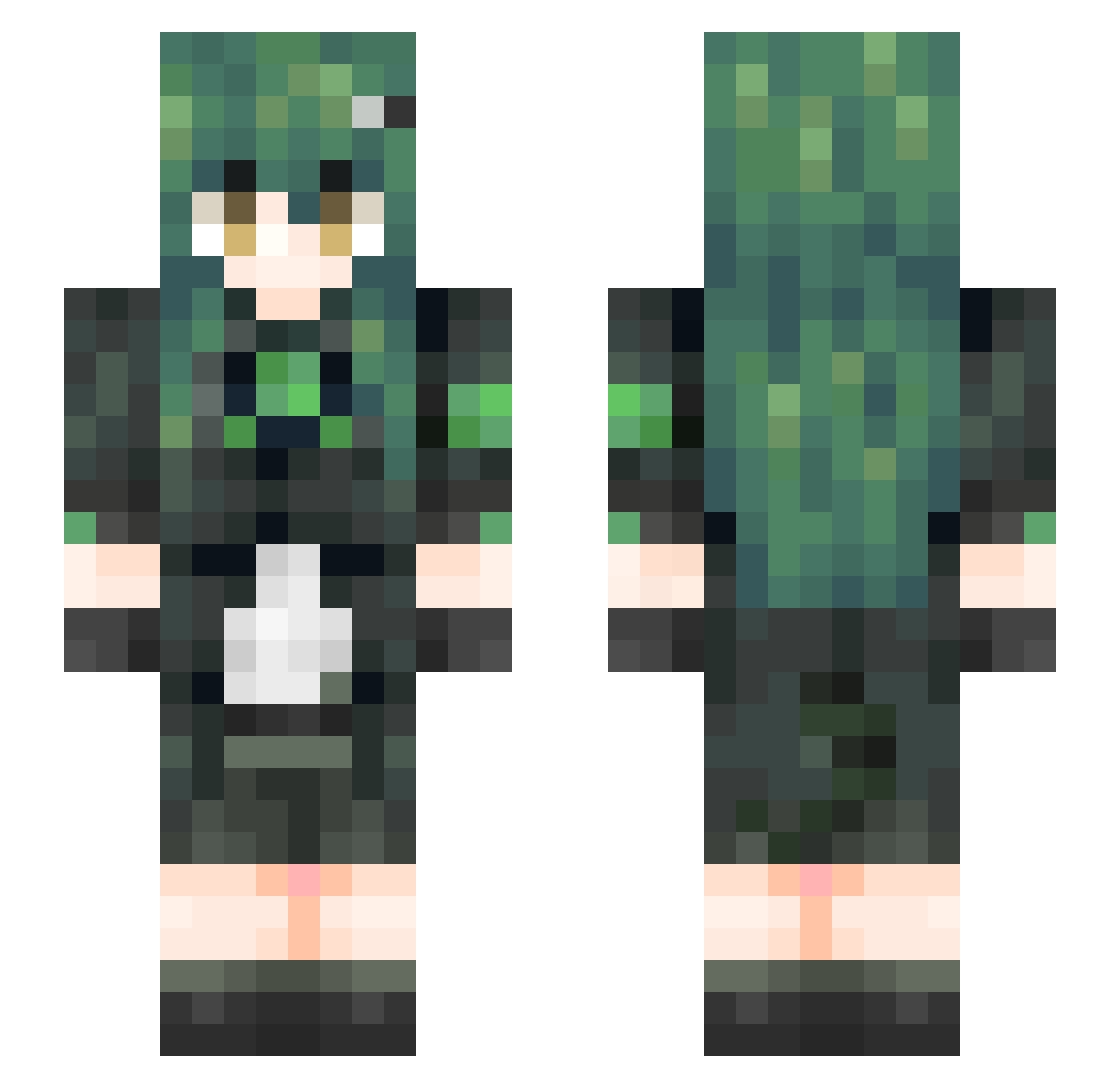 Taco_Pancake Minecraft skin, front and back view