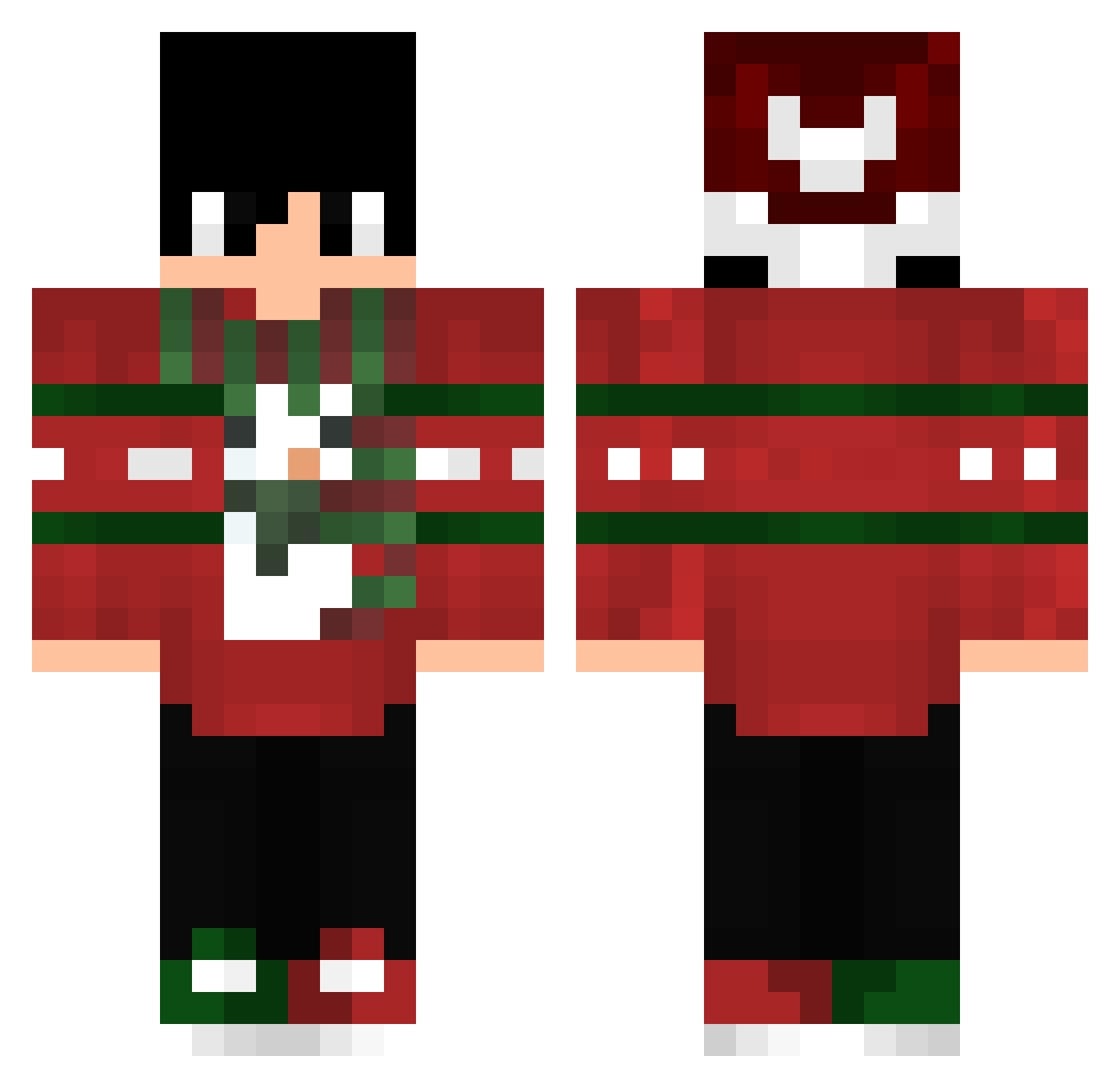 iJoaumZ_ Minecraft skin, front and back view