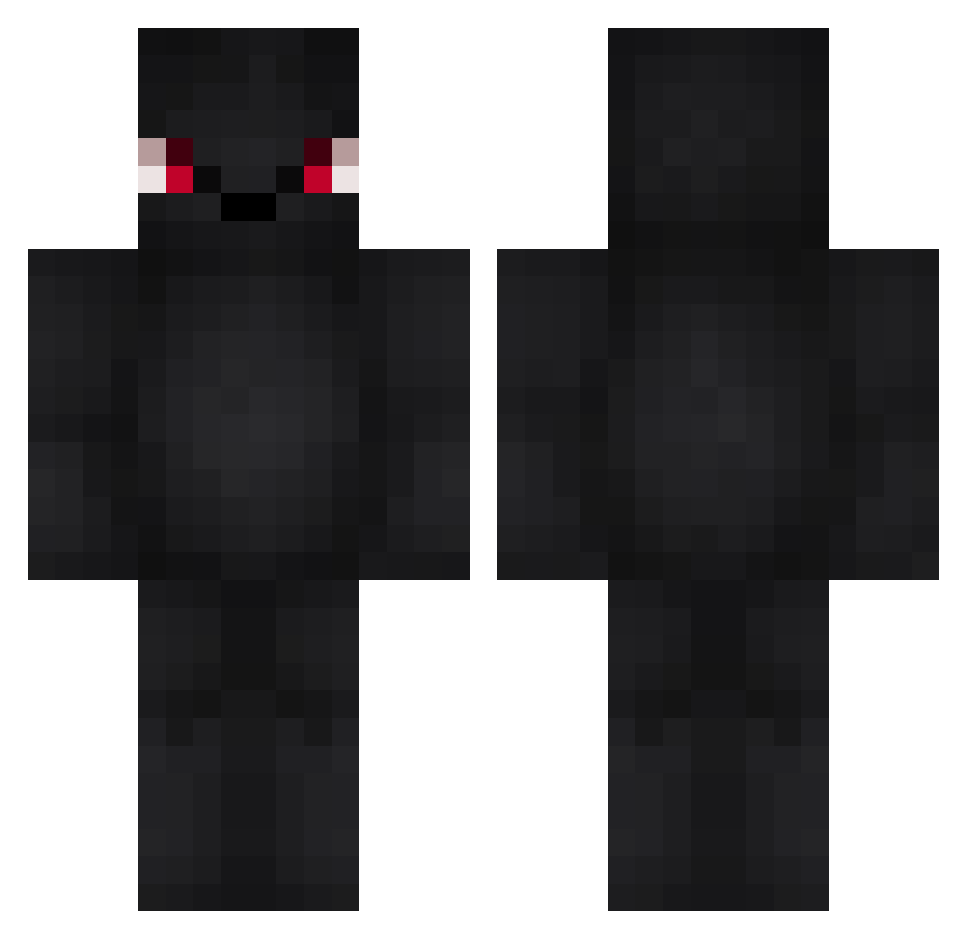 1gw Minecraft skin, front and back view