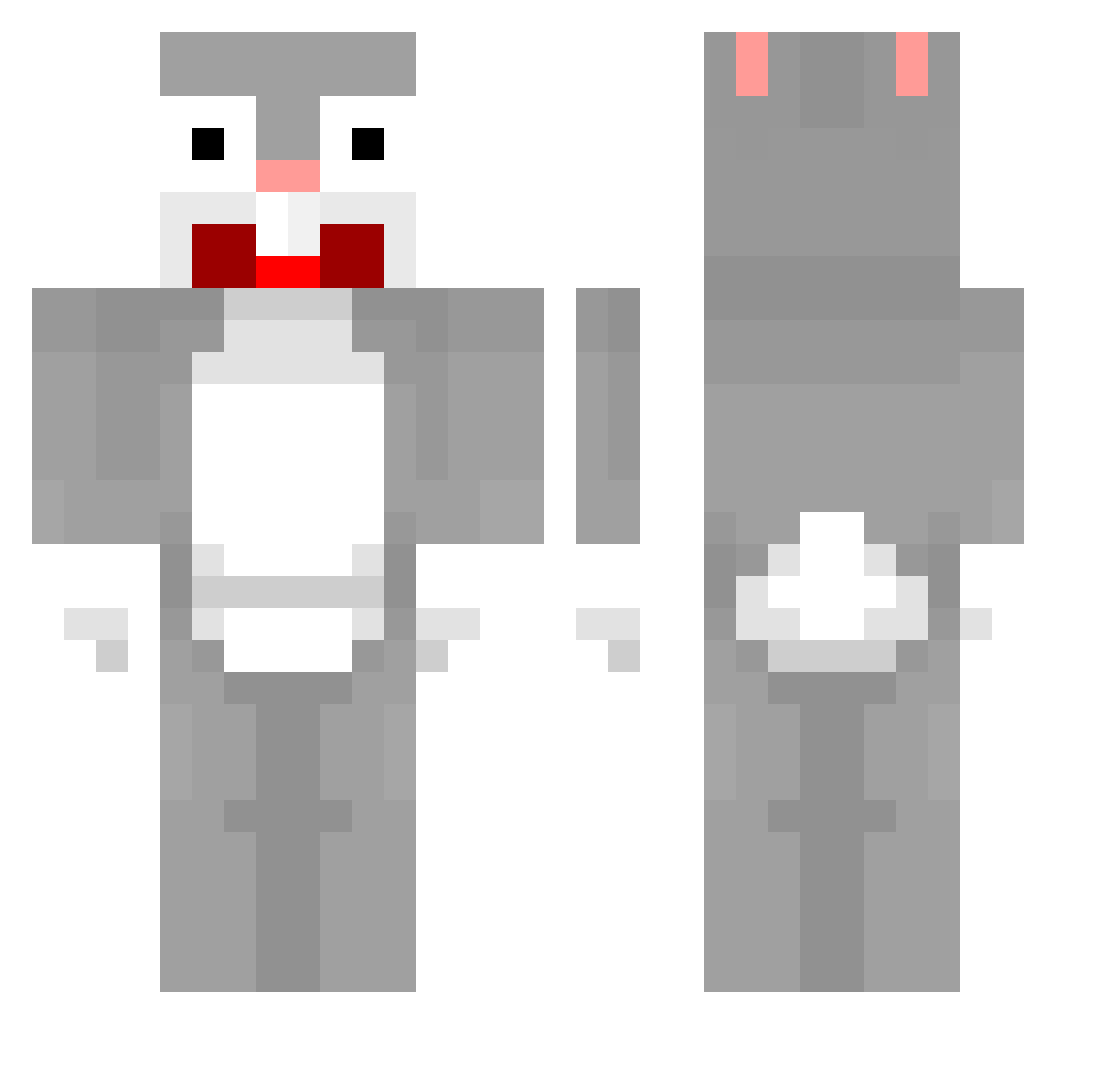DiscoDaGoon661 Minecraft skin, front and back view