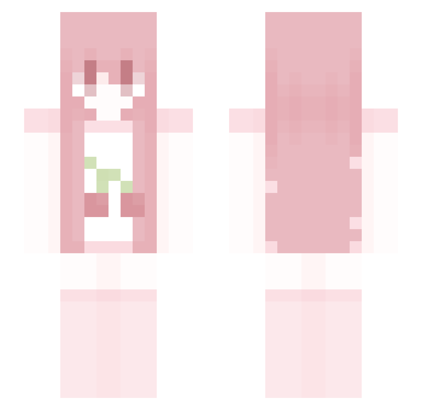 itsBeita Minecraft skin, front and back view