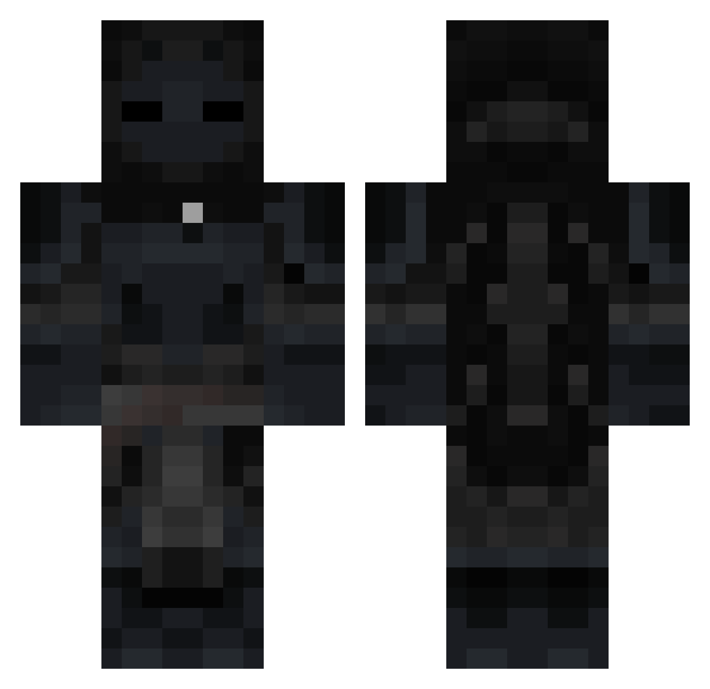 CAGSINNER Minecraft skin, front and back view