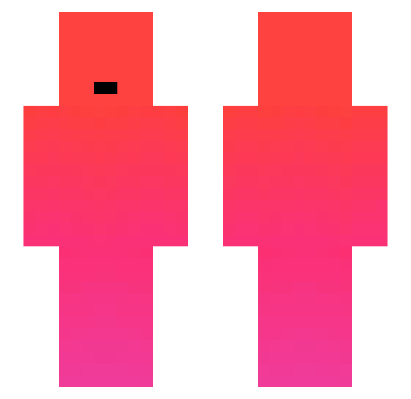 Zymph0nie Minecraft skin, front and back view