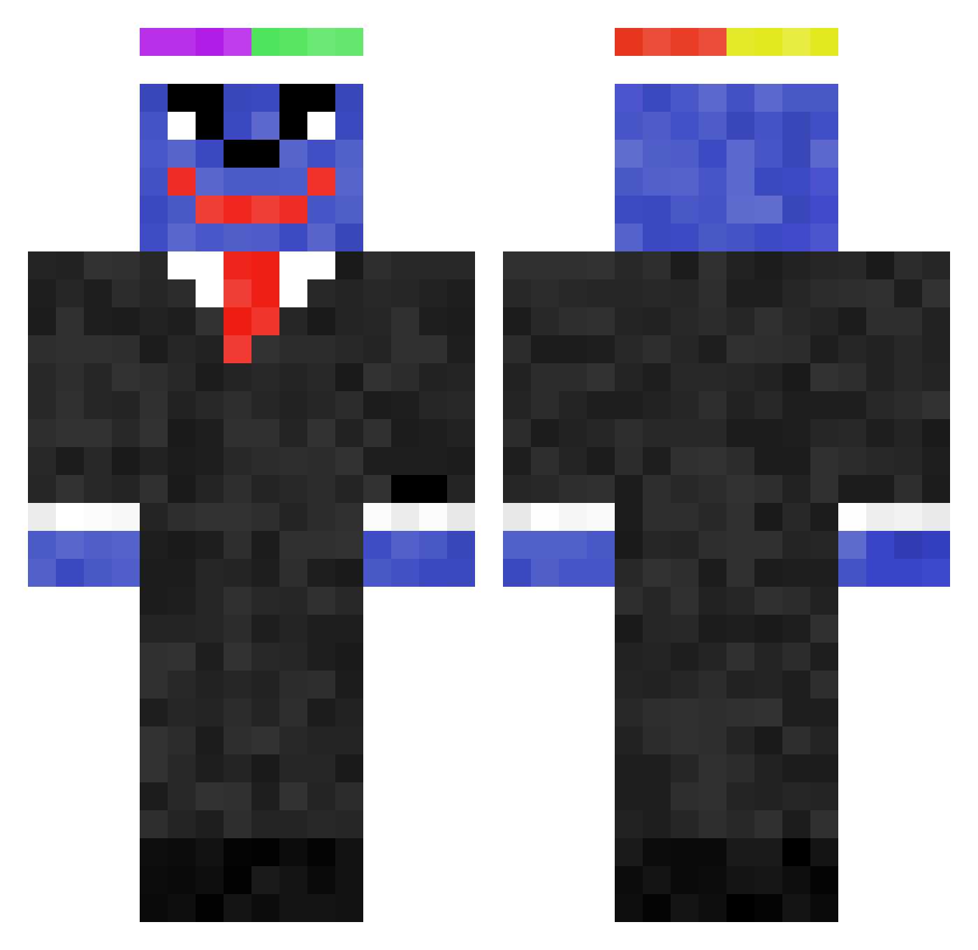 LucasVazquez Minecraft skin, front and back view