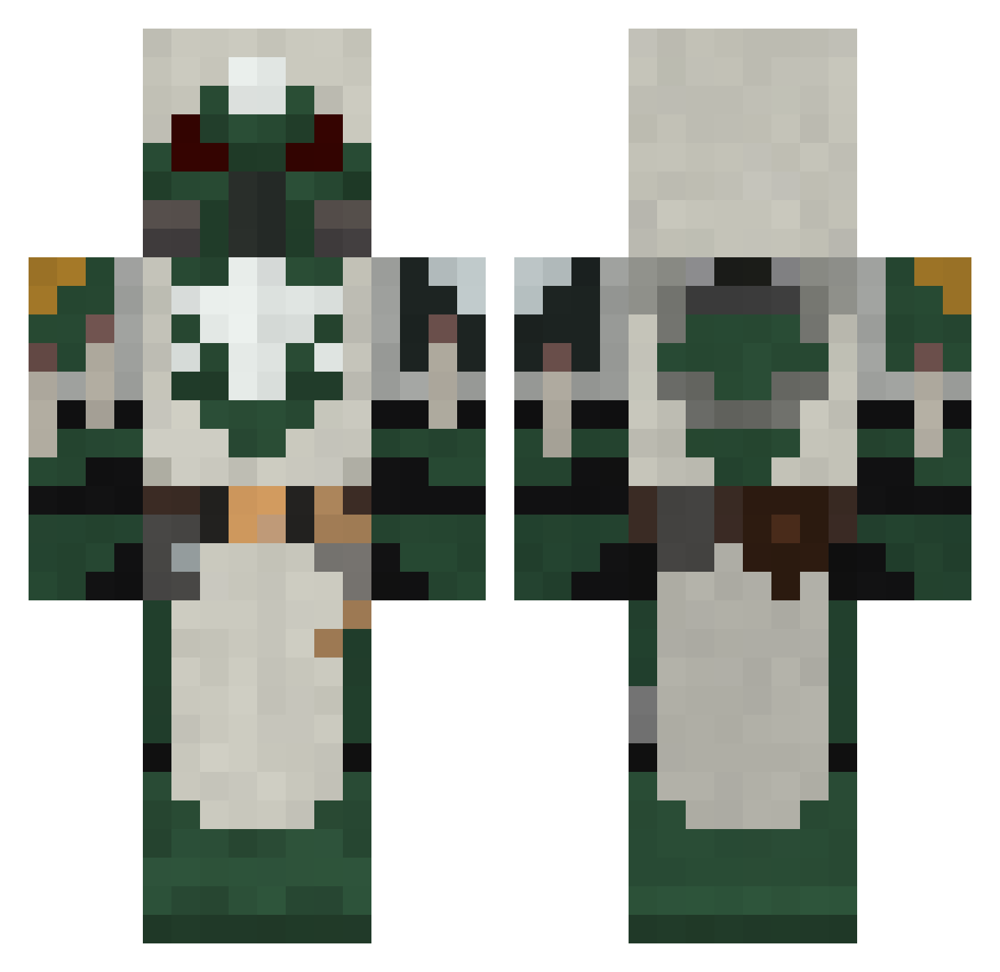 chromas05 Minecraft skin, front and back view