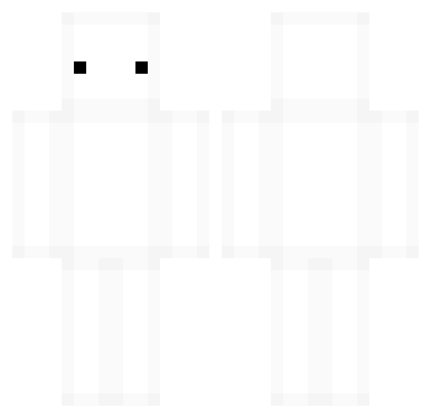Andrijapingu Minecraft skin, front and back view