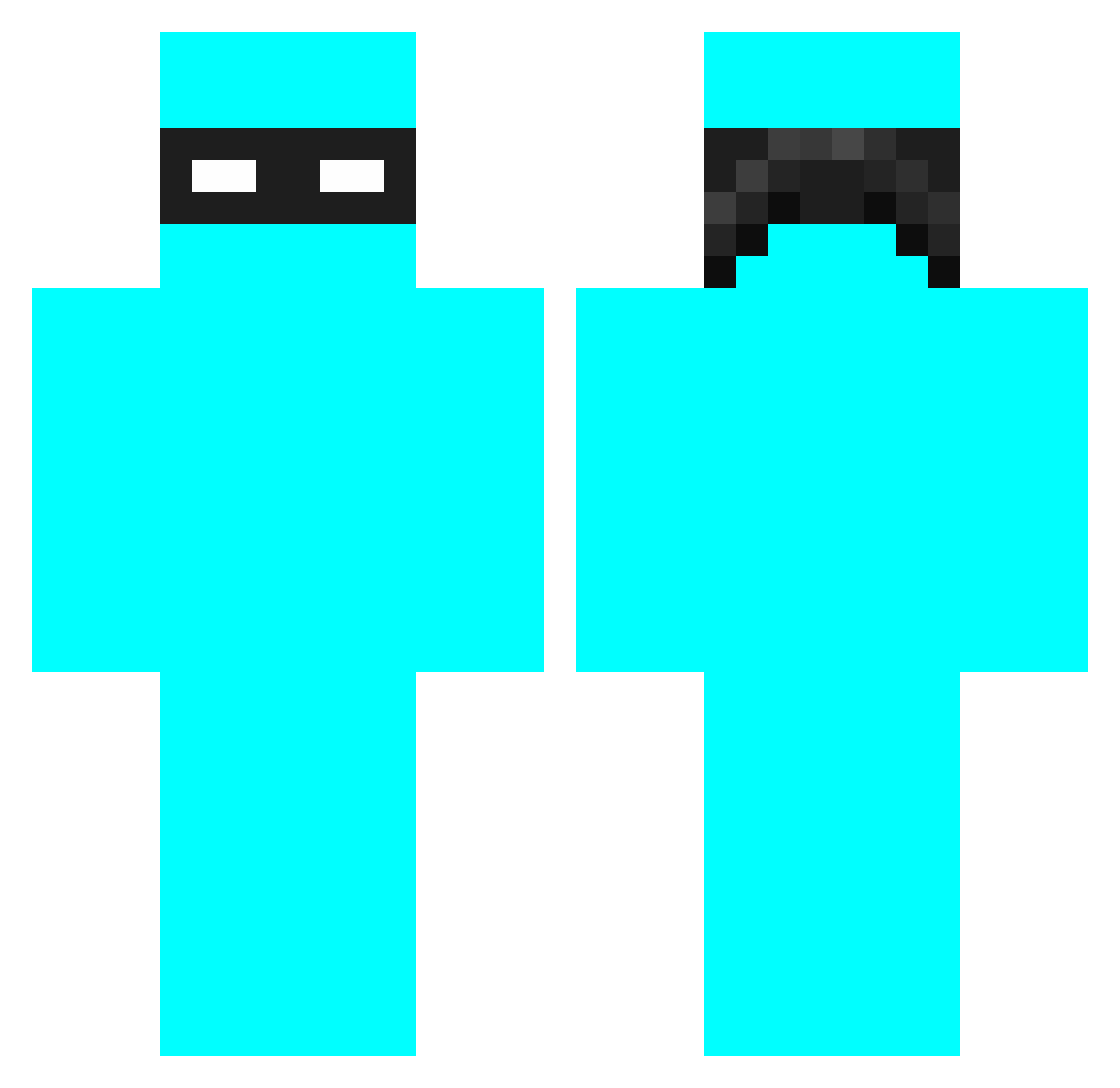 JohnnyCY Minecraft skin, front and back view