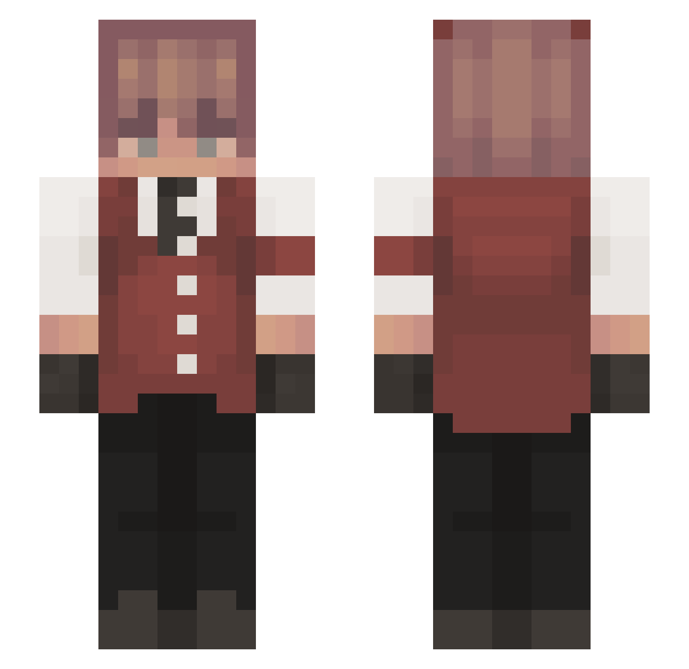 imyoungmarsh Minecraft skin, front and back view