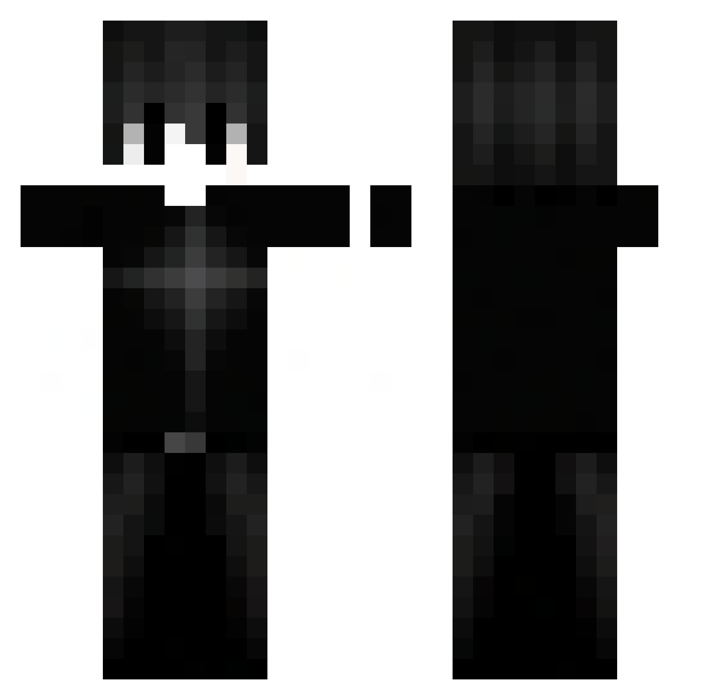 SummeryJam66206 Minecraft skin, front and back view