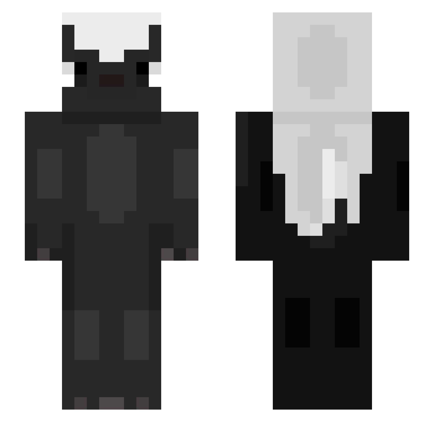 Hon3yvBadg3r Minecraft skin, front and back view