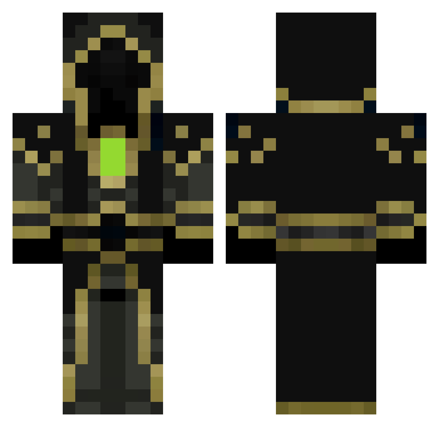 Wrenches Minecraft skin, front and back view