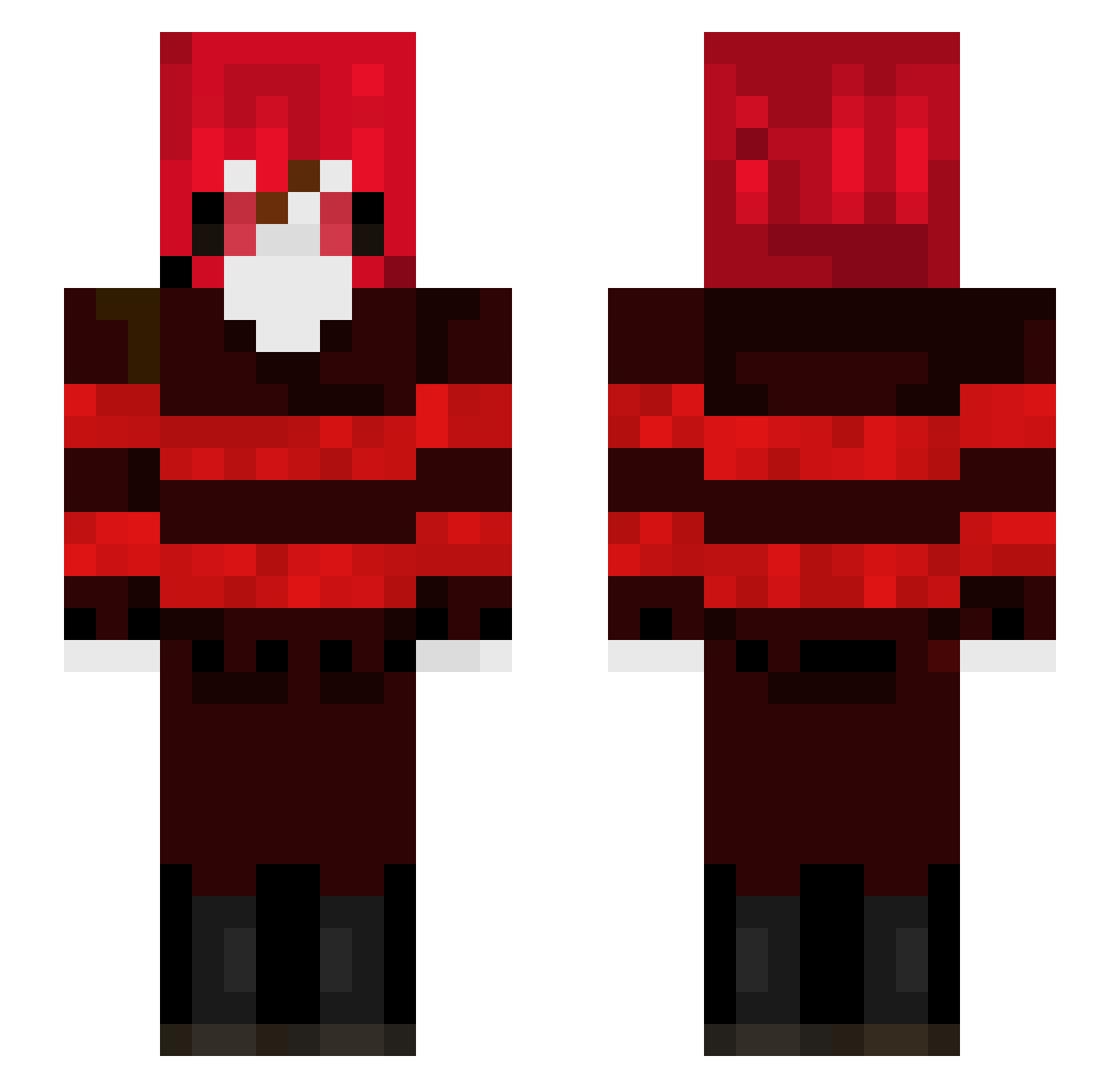 RandomGamer427 Minecraft skin, front and back view