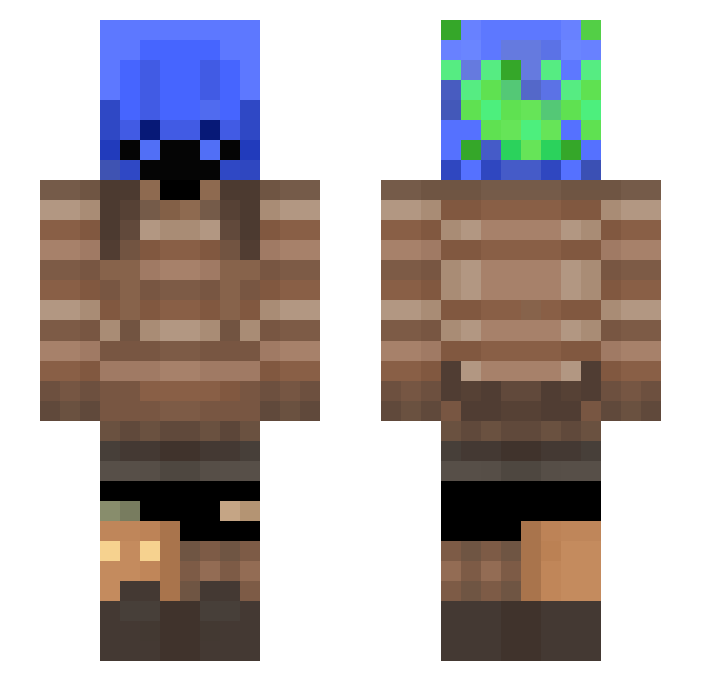 YoussefOmar Minecraft skin, front and back view